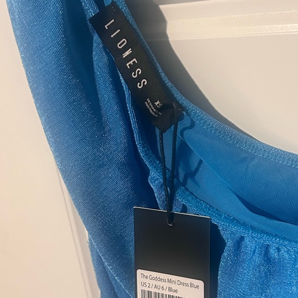 Lioness The Goddess Mini Dress Blue. XS Size 2 New With Tags! - Picture 5 of 6